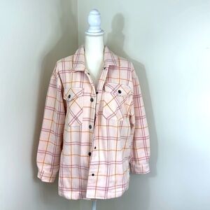 HFX Women’s Flannel Plaid Button Down Top Size Small‎